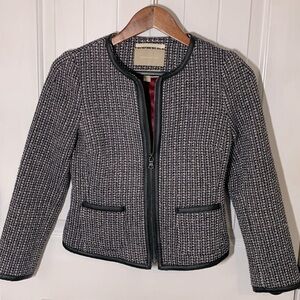 Banana Republic Woven Zip Blazer